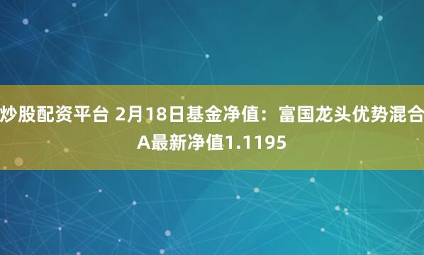 炒股配资平台 2月18日基金净值：富国龙头优势混合A最新净值1.1195